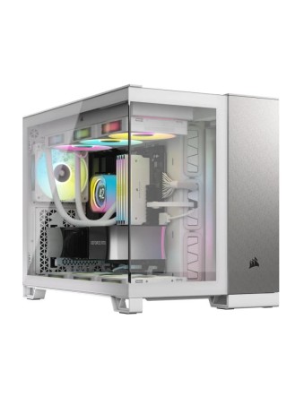 CORSAIR 2500X mATX PC Case, Black/Obsidian Aluminum