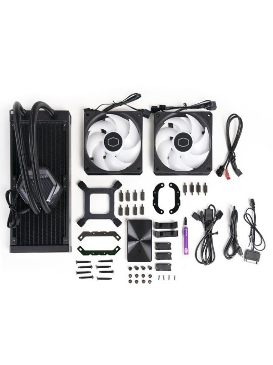 Cooler Master MasterLiquid 240 ATMOS Processeur Kit de refroidissement du liquide 12 cm Noir Cooler Master MasterLiquid 240 ATMOS Processeur Kit de refroidissement du liquide 12 cm Noir
