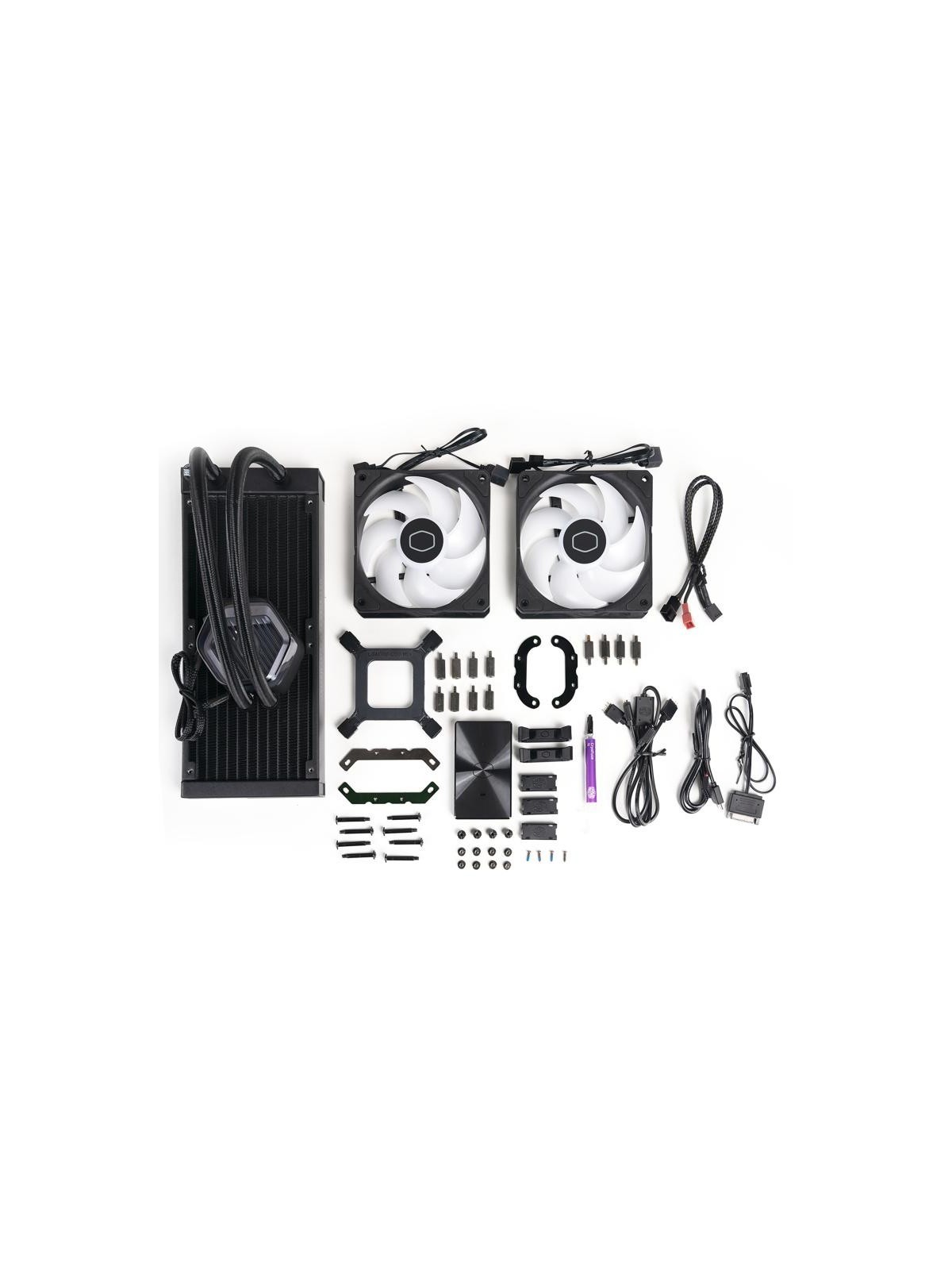Cooler Master MasterLiquid 240 ATMOS Processeur Kit de refroidissement du liquide 12 cm Noir