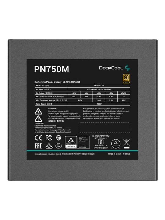 DEEPCOOL PN750-M - ATX 3.1 - 80 PLUS Gold DEEPCOOL PN750-M - ATX 3.1 - 80 PLUS Gold