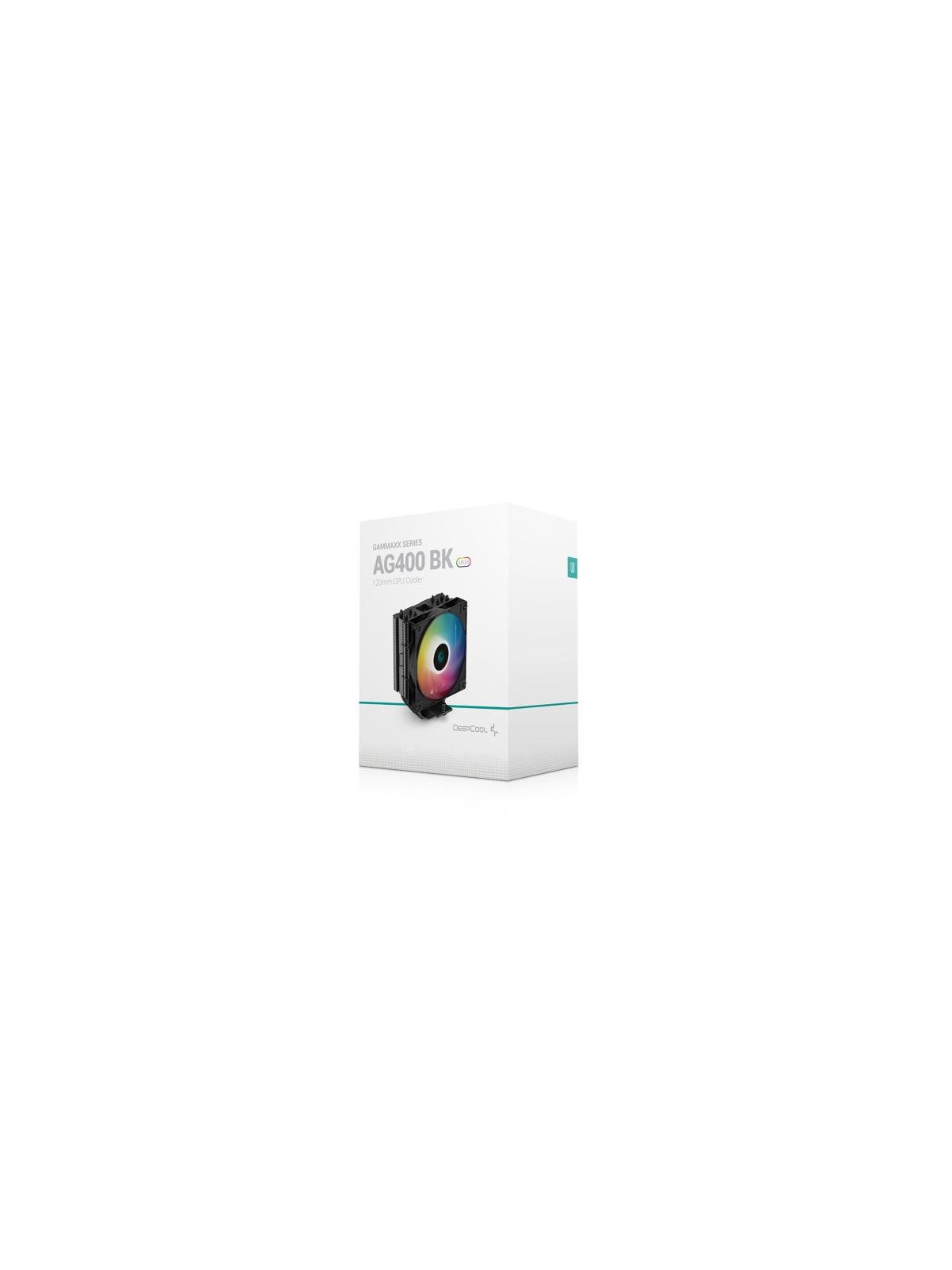 DeepCool AG400 A-RGB Processeur Refroidisseur d'air 12 cm Noir, Blanc 1 pièce(s)