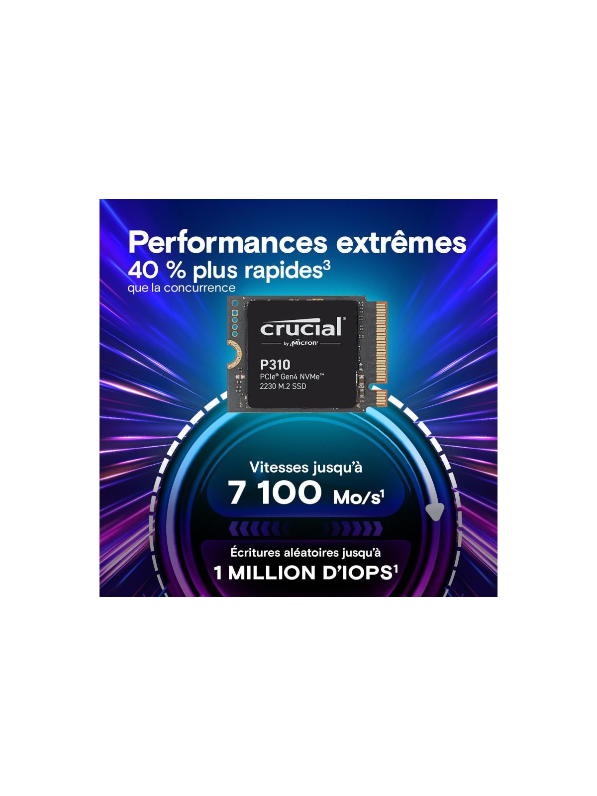 CRUCIAL P310 1T PCIe Gen4 2230 M.2 *CT1000P310SSD2