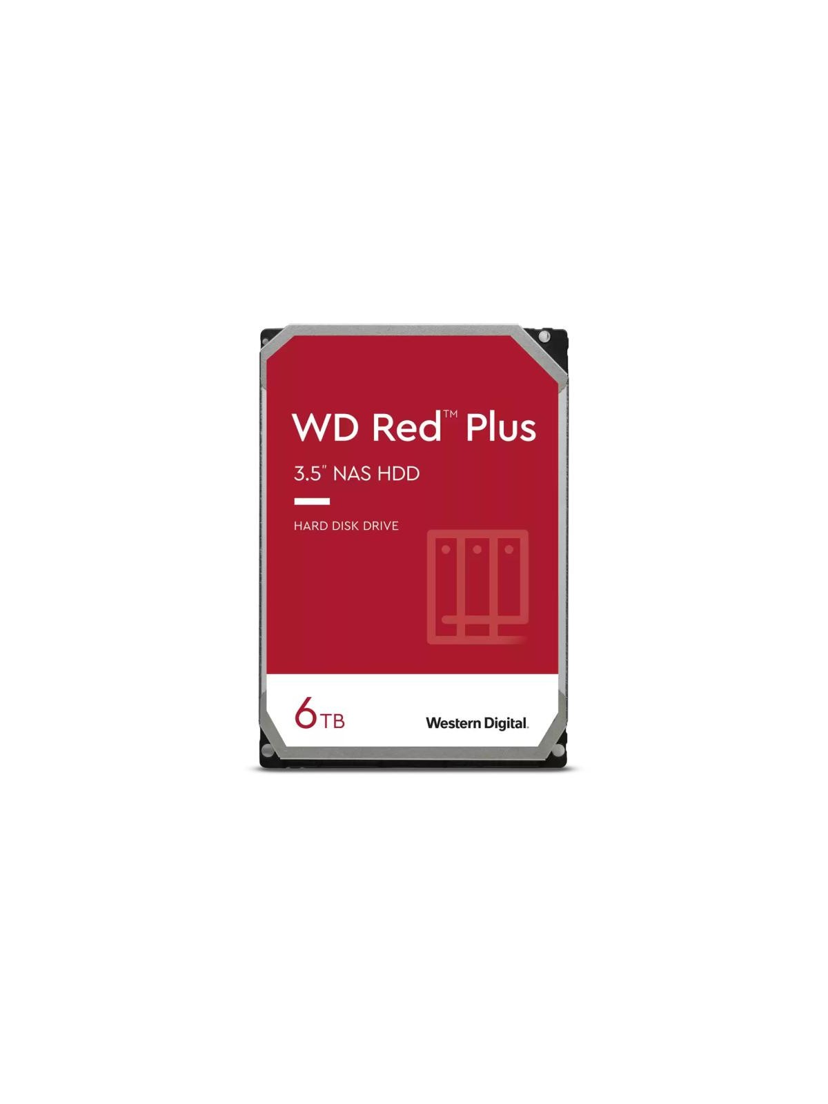 Western Digital Red Plus WD60EFPX disque dur 6 To 5400 tr/min 256 Mo 3.5" Série ATA III