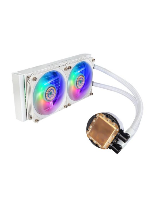 Cooler Master MasterLiquid PL240 Flux White Edition Boitier PC Kit de refroidissement du liquide 12 cm Blanc
