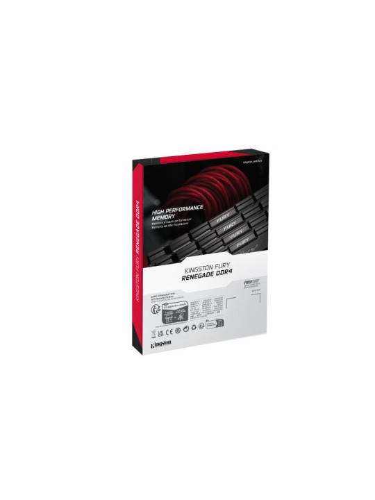 Kingston Technology FURY 32 Go 3600 MT/s DDR4 CL16 DIMM (Kits de 2) 2RX8 Renegade Black Kingston Technology FURY 32 Go 3600 MT/s DDR4 CL16 DIMM (Kits de 2) 2RX8 Renegade Black