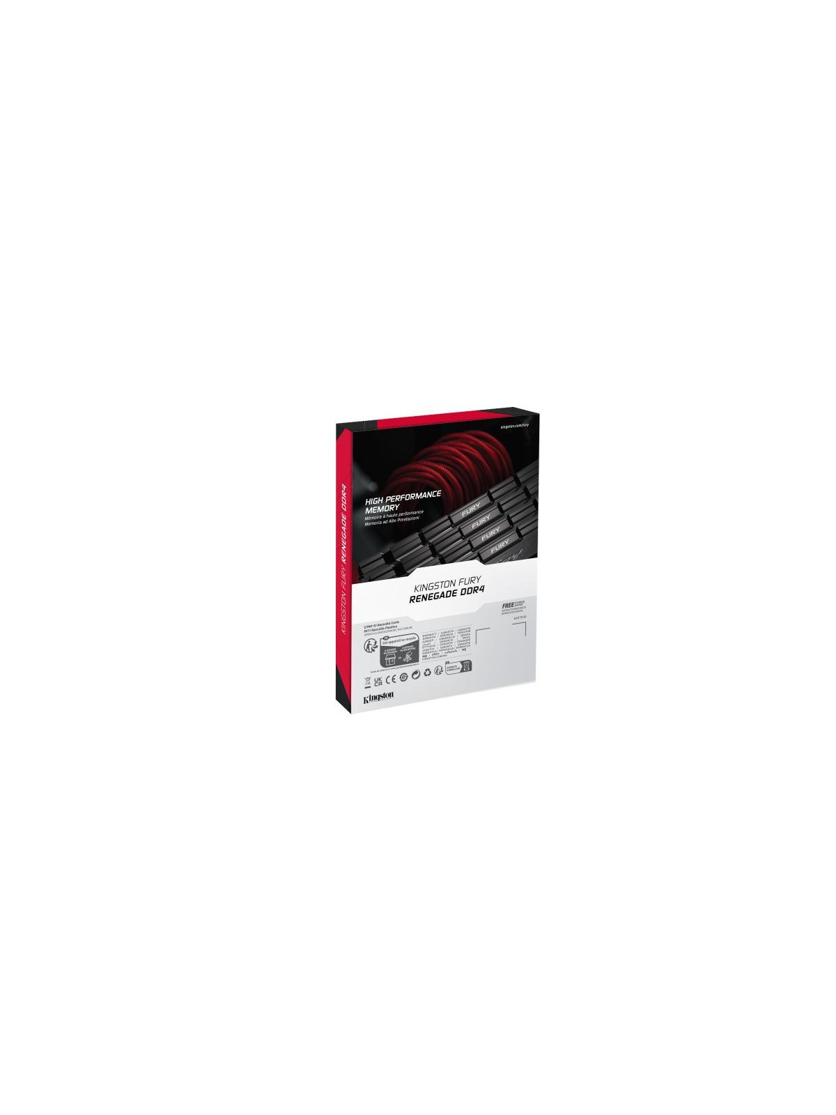 Kingston Technology FURY 32 Go 3600 MT/s DDR4 CL16 DIMM (Kits de 2) 2RX8 Renegade Black