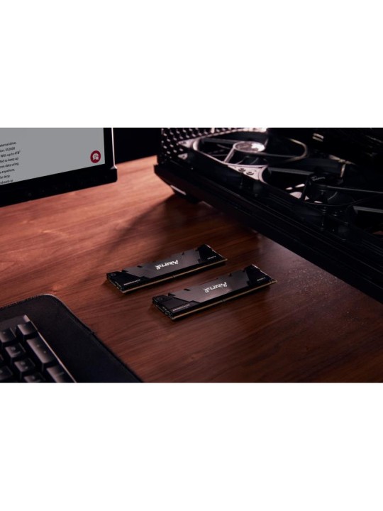 Kingston Technology FURY 32 Go 3600 MT/s DDR4 CL16 DIMM (Kits de 2) 2RX8 Renegade Black Kingston Technology FURY 32 Go 3600 MT/s DDR4 CL16 DIMM (Kits de 2) 2RX8 Renegade Black