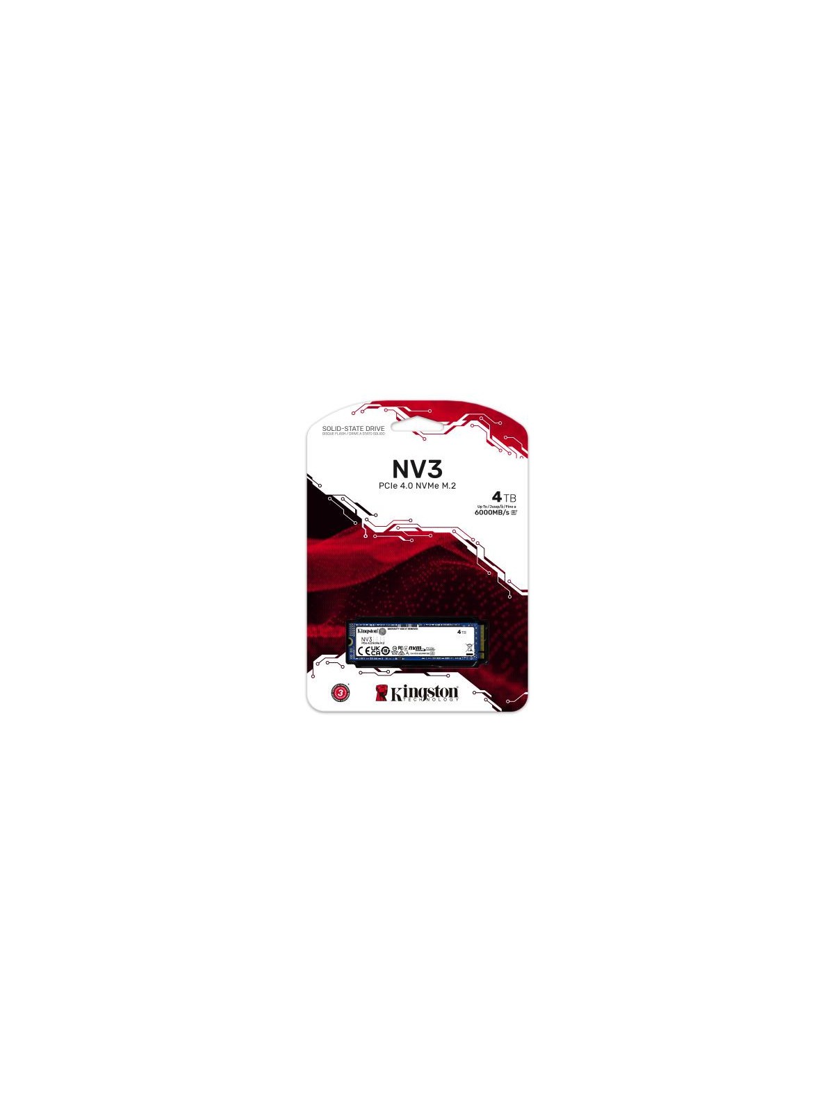 KINGSTON SSD NV3 4000G M.2 NVMe PCIe 4.0 *SNV3S/4000G