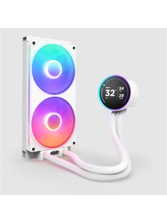 NZXT Kraken Elite 280 RGB Processeur Refroidisseur de liquide tout-en-un 14 cm Blanc 1 pièce(s)