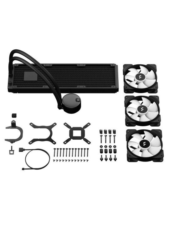 Fractal Design Lumen S36 v2 RGB Processeur Refroidisseur de liquide tout-en-un 12 cm Noir 1 pièce(s)