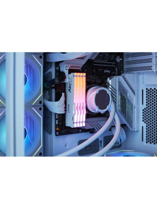 Kingston Technology FURY Beast 32GB 6000MT/s DDR5 CL36 DIMM (Kits de 2) White RGB EXPO