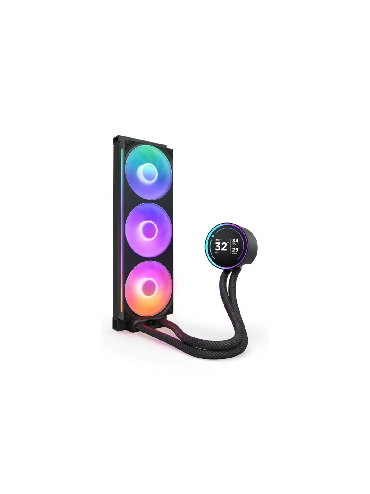NZXT Kraken Elite 360 RGB Processeur Refroidisseur de liquide tout-en-un 12 cm Noir 1 pièce(s)