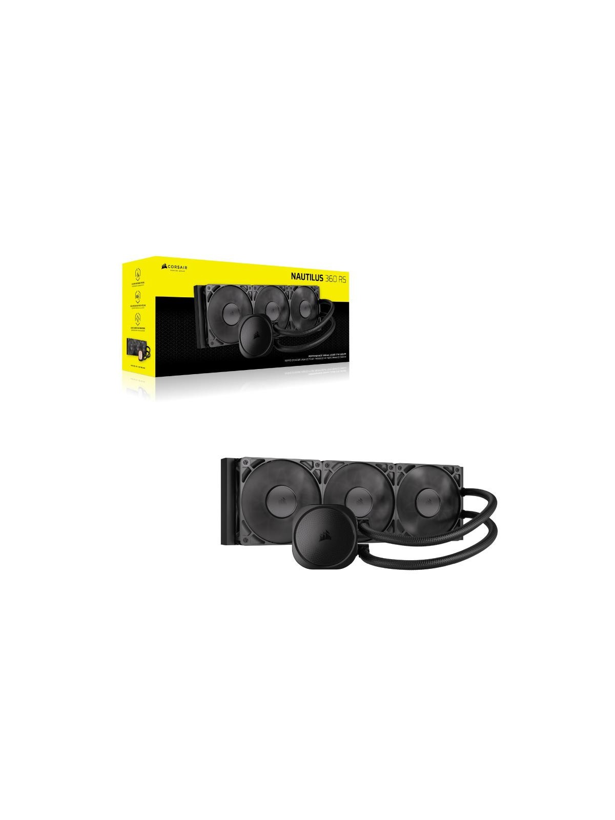 Corsair NAUTILUS 360 RS Carte-mère Refroidisseur de liquide tout-en-un Noir