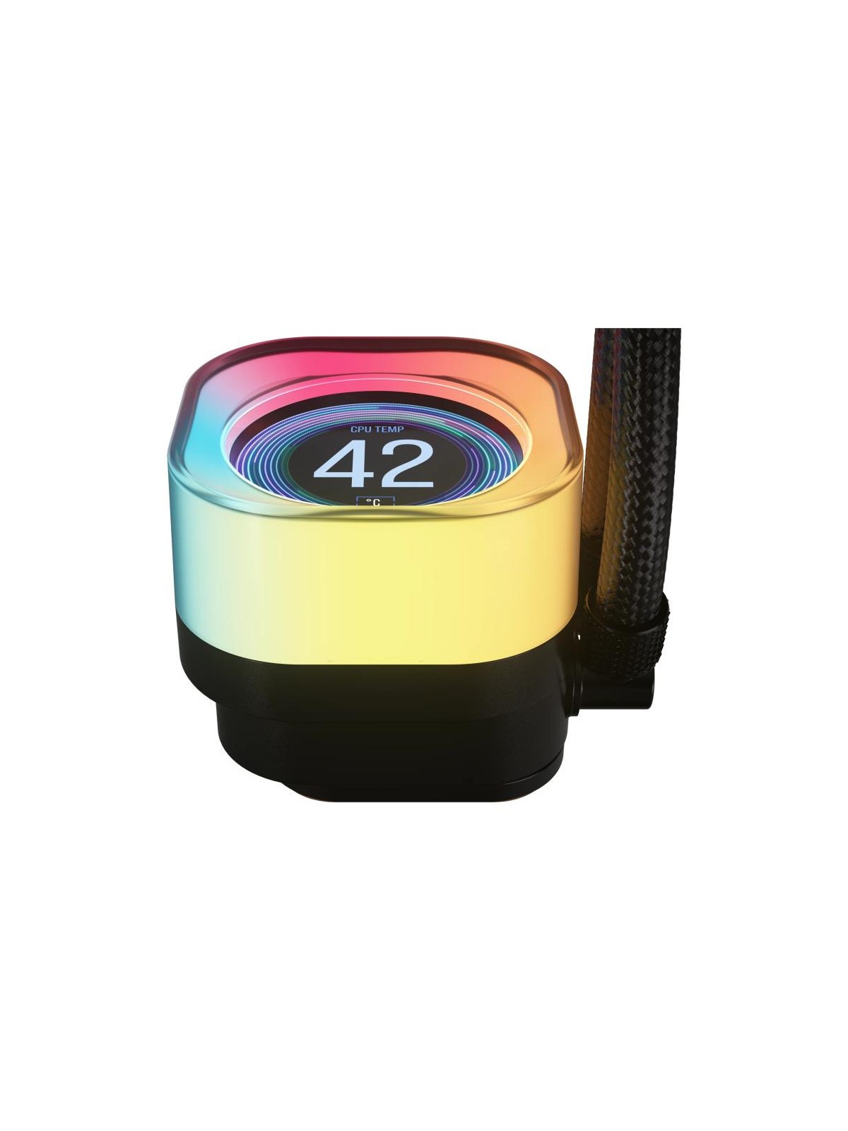 Corsair iCUE LINK TITAN 240 RX LCD Processeur Refroidisseur d'air 12 cm Noir 1 pièce(s)