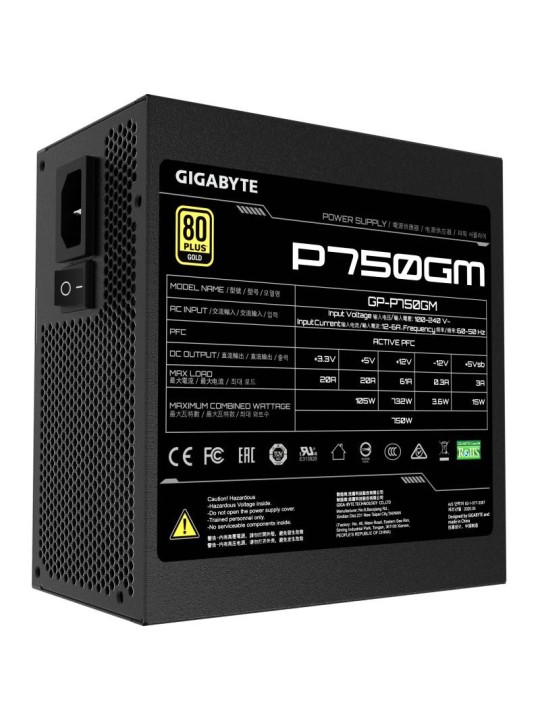 GIGABYTE  750W - GP-P750GM - 80+ Gold