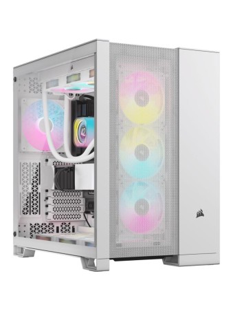 CORSAIR 6500D AIRFLOW Mid-Tower Dual Chamber PC Case-WHITE