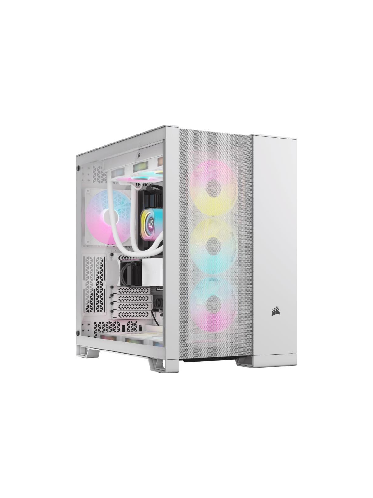 CORSAIR 6500D AIRFLOW Mid-Tower Dual Chamber PC Case-WHITE